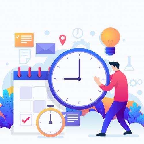 Time management & Relaxing at home concept-2
